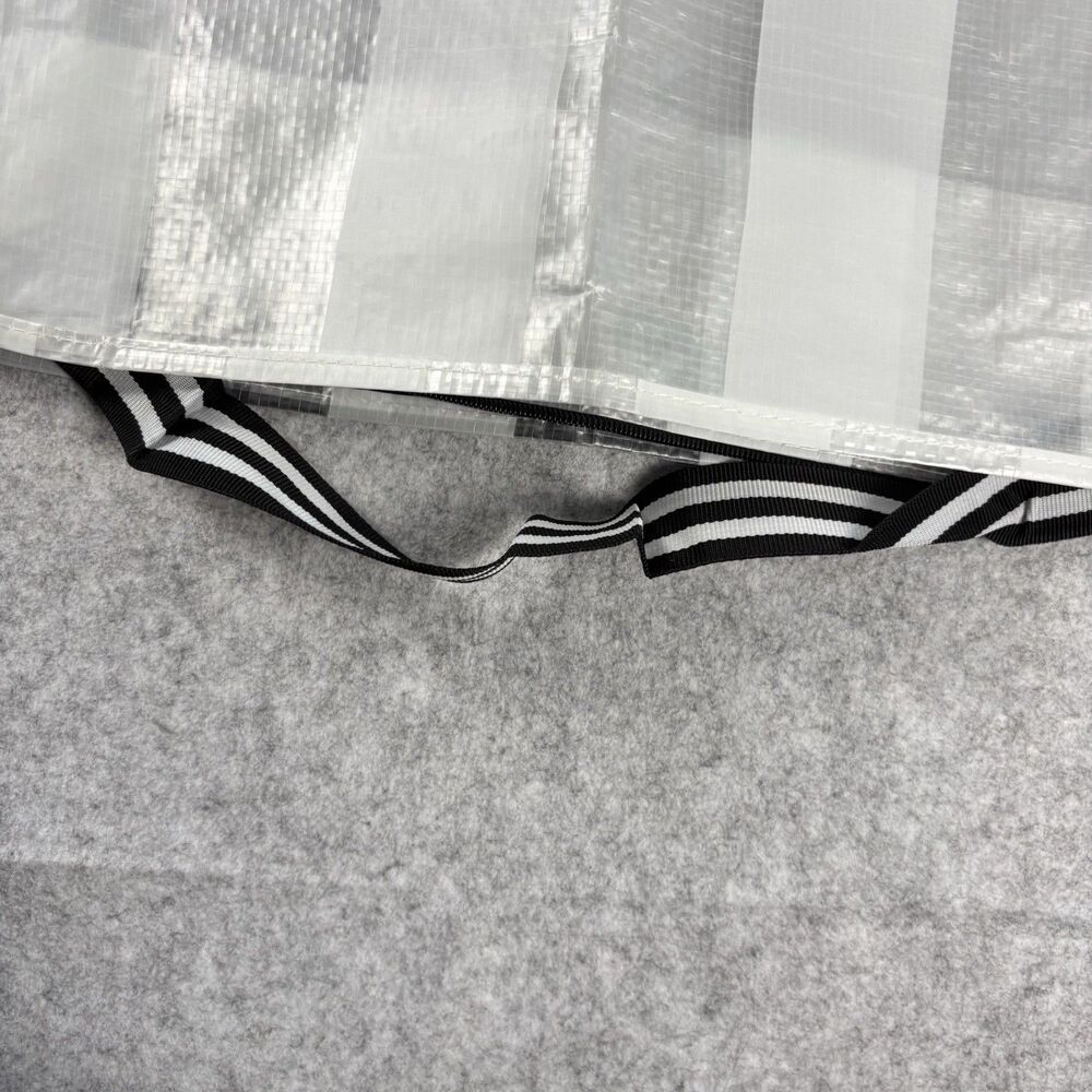 IKEA GÖRSNYGG Storage Moving Bags 22" White Gray Stripe w/ Straps Lot of 3 NWT - Picture 7 of 7